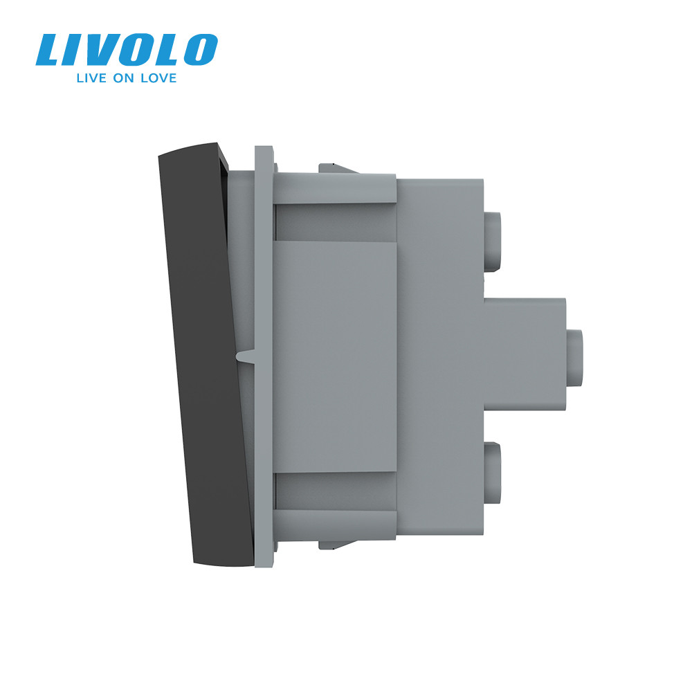 LIVOLO 2-клавішний універсальний вимикач (прохідний / звичайний) LIVOLO, чорний, модуль без рам Коломыя - изображение 10