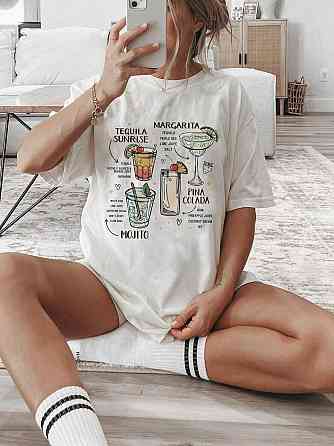 Футболка жіноча з принтом  48 Біла 2664087588 Дніпро