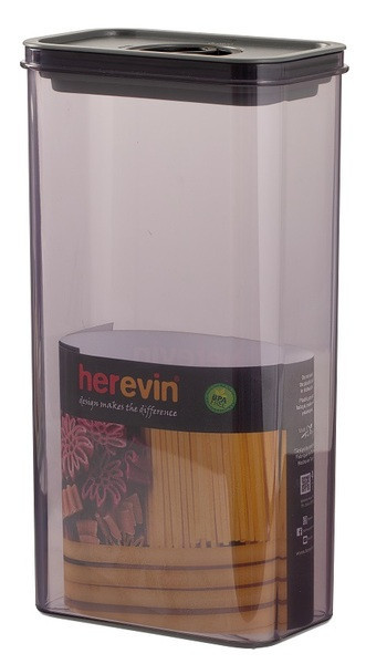 Контейнер HEREVIN Canister-Vacuum Lid-White-Black 3 л (161194-000) (7077946) Київ - фото 2