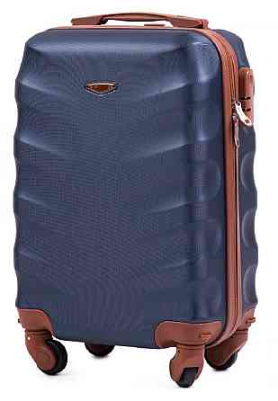 Валіза пластикова WINGS 402 мікро темно-синя Київ