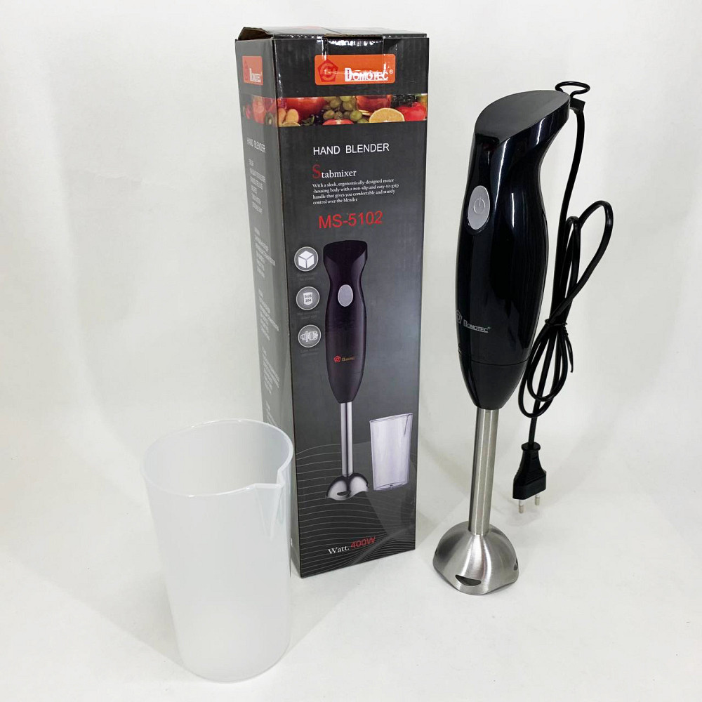 Блендер електричний занурювальний для дому DOMOTEC MS-5102 400 W, Блендер для смузі і соусів OS-28 Львів - фото 3