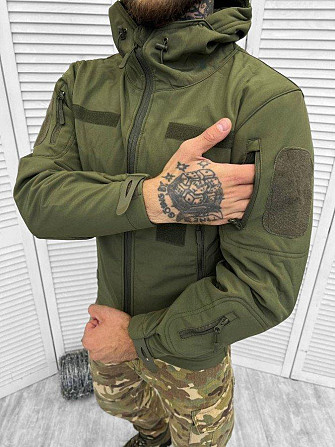 Осіння тактична куртка софтшел squat oliva ВТ7856 Одеса - фото 10