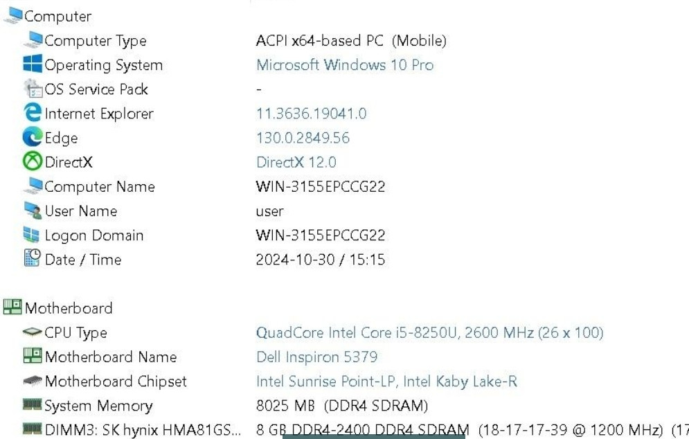 Ноутбук DELL Latitude P69G CORE i5 - 8250U / RAM8GB/ SSD256Gb. Киев - изображение 1
