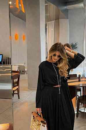 Женский стильный вязаный костюм двойка плотная турецкая вискоза Одесса