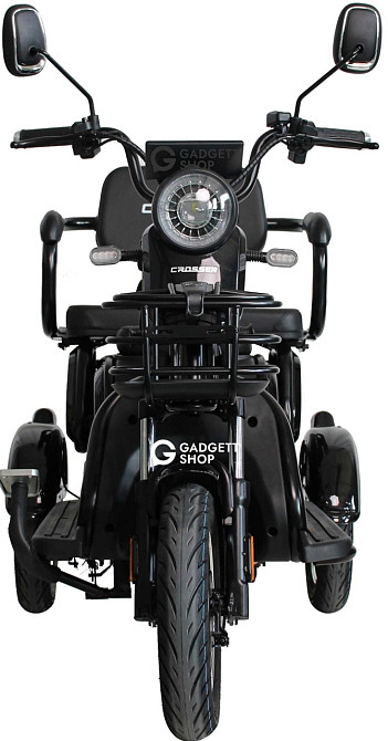 Триколісний електроскутер Crosser TR-1 PRO (1200W, 72V, 24Ah) - Чорний. Харків - фото 4