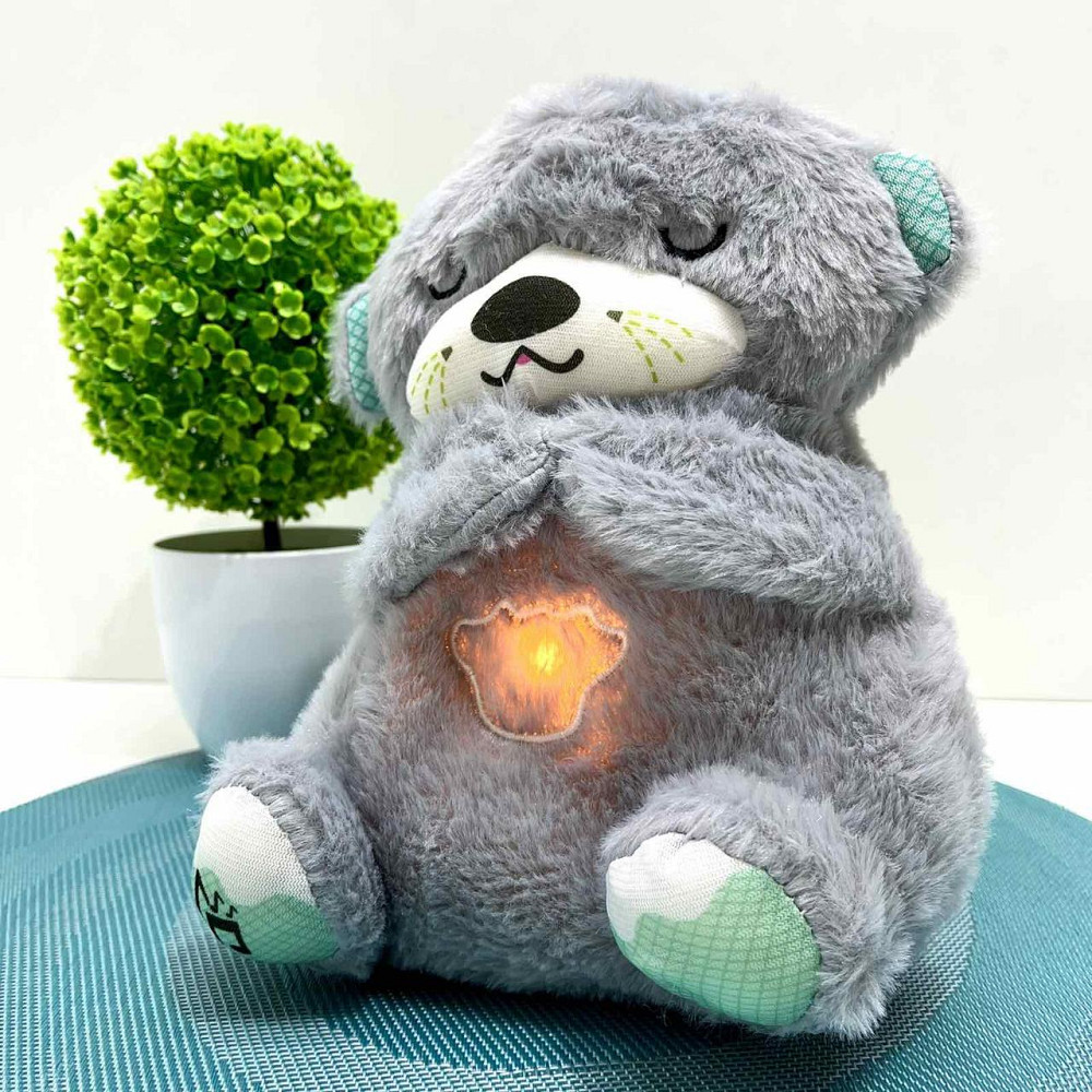 Видра інтерактивна дихає підсвічується сопить і відтворює заспокійливу музику Сіра (853-1) Чернігів - фото 1