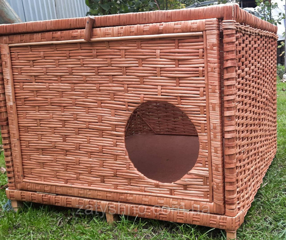 Буда-будинок плетена кавова для кішки, собаки Київ - фото 2