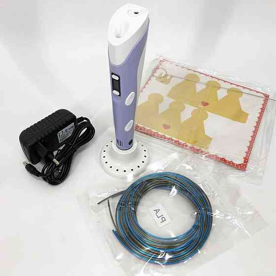 Оригінальна 3d ручка 3D ручка Smart 3D Pen 2 фиолетовая Різнокольорова для дітей AH-10 Львів