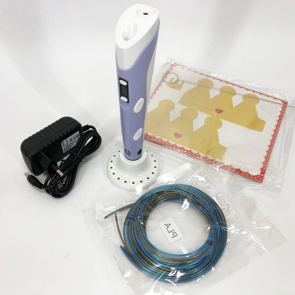 Оригінальна 3d ручка 3D ручка Smart 3D Pen 2 фиолетовая Різнокольорова для дітей AH-10 Львів - фото 1