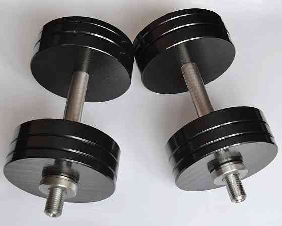 Гантелі набірні 2 по 22 кг Гантелі, гирі, штанги та диски металеві з порошковим фарбуванням Київ