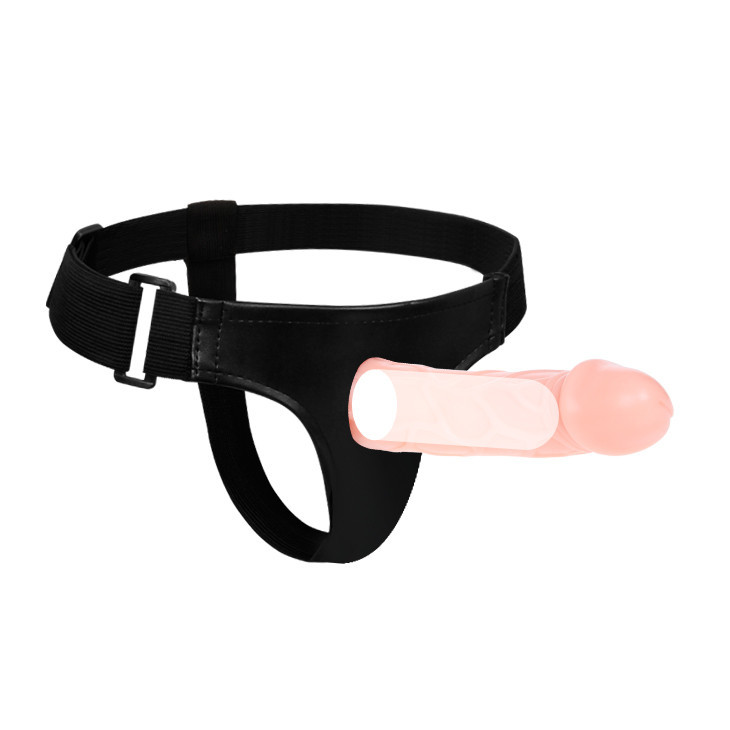 Страпон полый фаллопротез Baile Strap On с креплением на трусиках, беж Sex Aura Киев - изображение 2