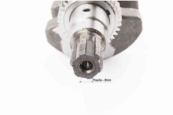 Колінвал 178F (Dшийки-36mm, H-102,4mm) під шліц + шестерні + підшипник, запресований Киев