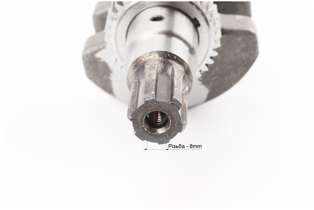 Колінвал 178F (Dшийки-36mm, H-102,4mm) під шліц + шестерні + підшипник, запресований Киев - изображение 3