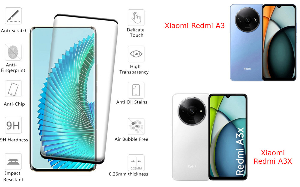 Защитное стекло HyperGlass Pro для Xiaomi Redmi A3, Redmi A3X – максимальная чувствительность и защита Киев - изображение 2