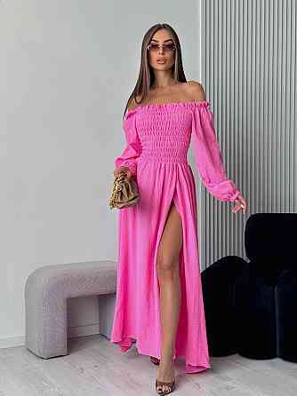 Жіноча романтична максі сукня з натуральної тканини муслін 100% бавовна Одеса