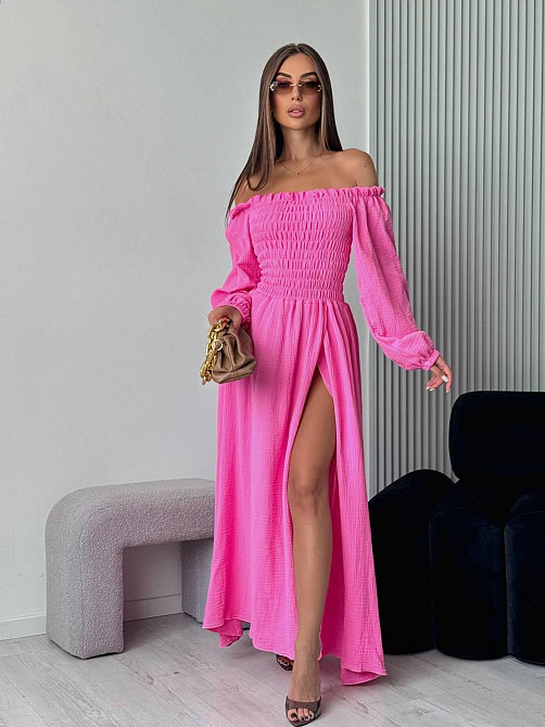 Жіноча романтична максі сукня з натуральної тканини муслін 100% бавовна Одеса - фото 2