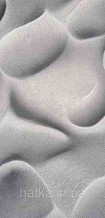 Обои виниловые на флизелине Sintra Adria метровые абстракция волны 3д структурные темно серые Киев