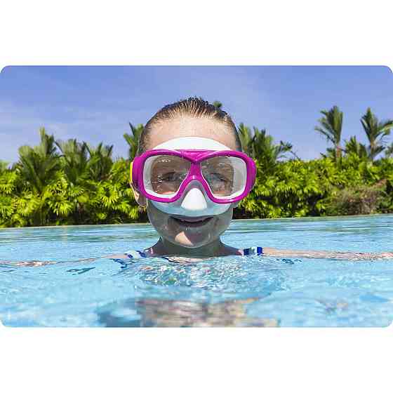 Маска для плавания Bestway 22039 розово-бирюзовая Киев