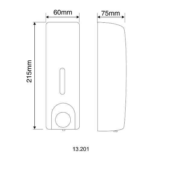 Дозатор рідкого мила HOTEC 13.201 ABS White (000032066) Київ