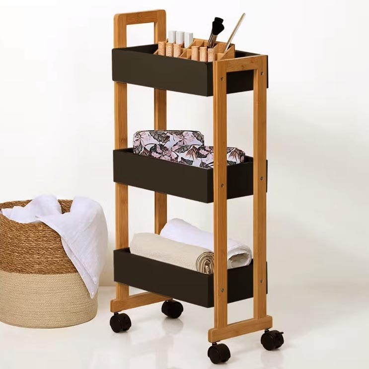 Этажерка для ванной на колёсиках 