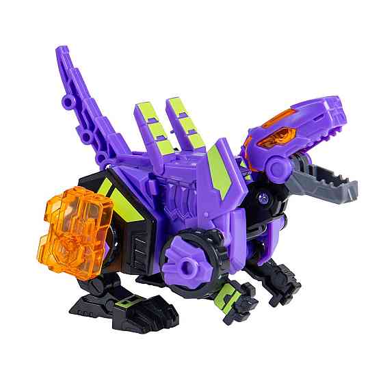 Динозавр-трансформер Dinoster - Пурпуровий Раптор-бот Дніпро