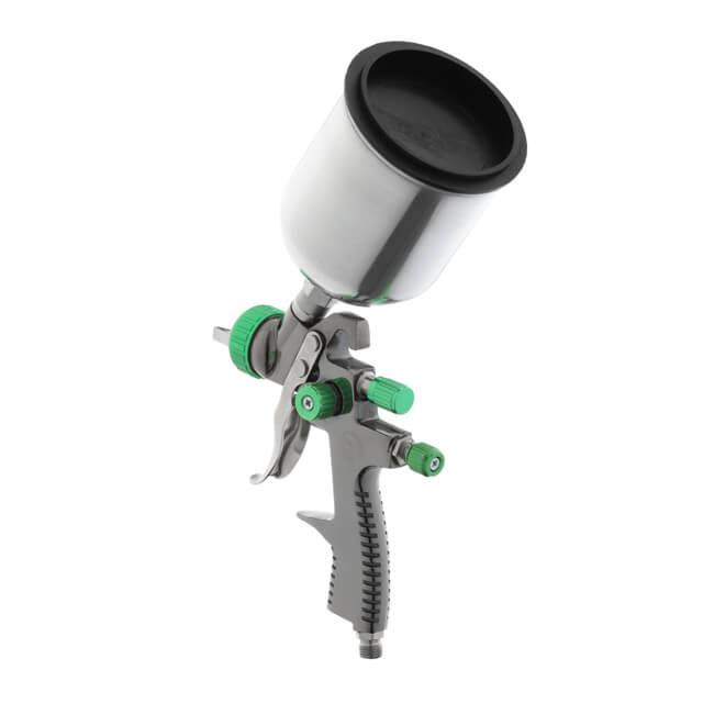 Фарбопульт пневматичний LVLP GREEN, професійний, форсунка: 1,3 мм, верхній металевий бачок: 600 мл, 1,5 бар INTERTOOL PT-0131 Киев - изображение 11
