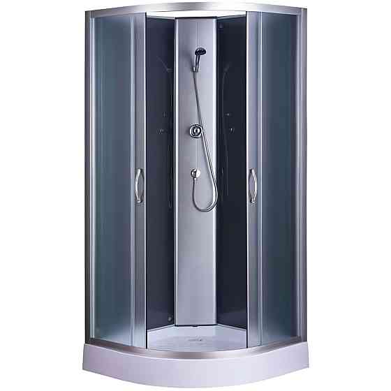 Душовий бокс півкруглий без даху SAN L90FFS (L90F) BRAVO (3уп.) Київ