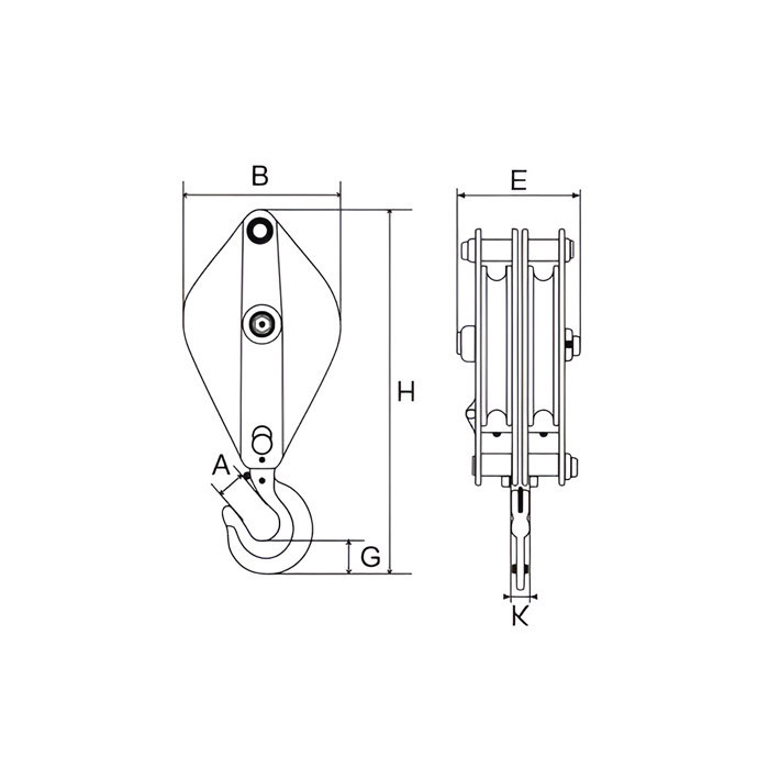 Блок двухроликовый с крюком 10,0 т Одесса - изображение 3