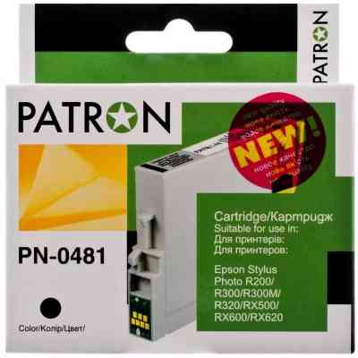 Картридж Patron для EPSON R200/300 BLACK (PN-0481) (CI-EPS-T048140-B-PN) Винница