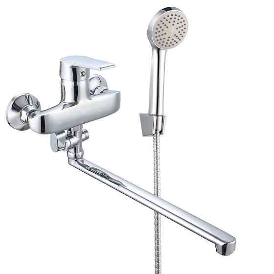 Смеситель для ванны WEZER VRL611-10 с душевым гарнитуром, хром Киев