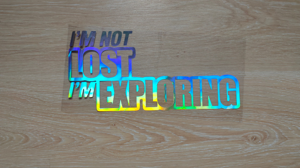 Наклейка на авто im not lost im exploring Київ - фото 1