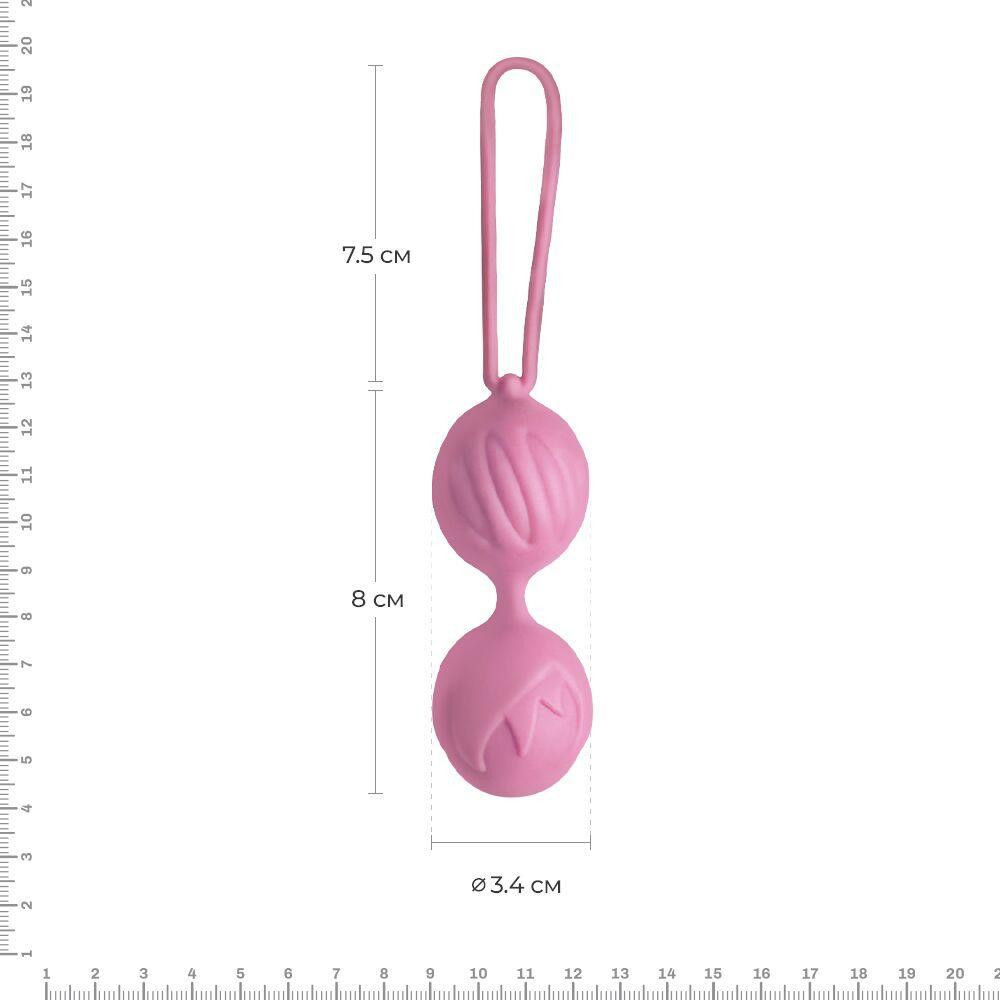 Вагинальные шарики Adrien Lastic Geisha Lastic Balls Mini Pink (S), диаметр 3,4 см, масса 85 г Sex Aura Киев - изображение 2