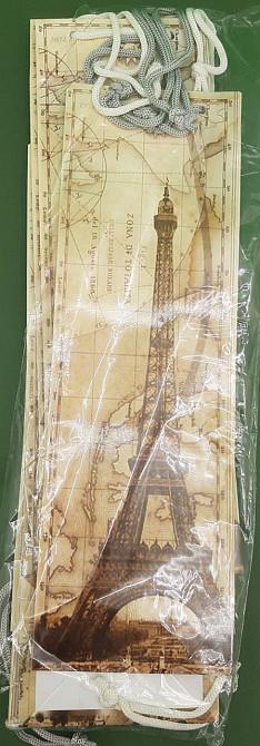 Пакет паперовий подарунковий під пляшку 12/9/36 (артBUT-10) (12 шт.) Харків - фото 3