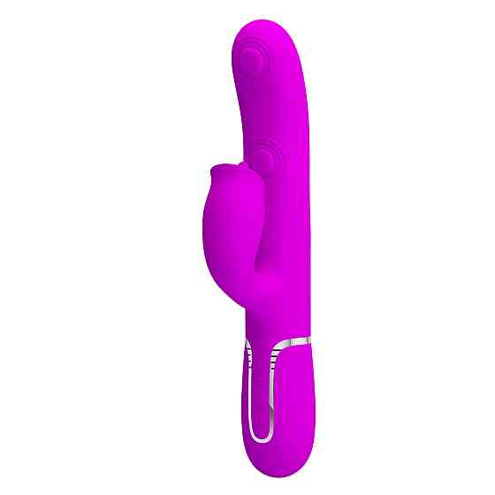 Вибратор-кролик PRETTY LOVE Gigiс стимулятором язычком, розовый, 22.8 х 3.4 см Sex Aura Киев