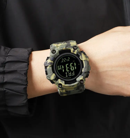 Чоловічий спортивний годинник Skmei 2037 з компасом (Камуфляж) Київ