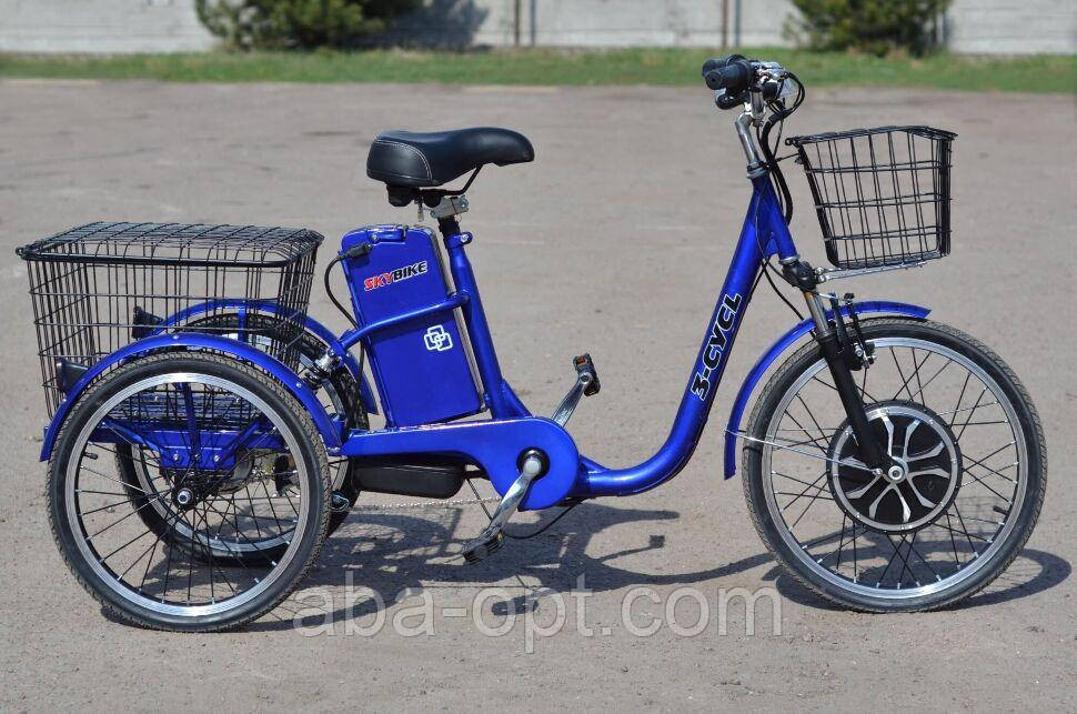 Электровелосипед SKYBIKE 3-CYCL (350W-36V-12Ah) шины 20«-20» синий купить дешево в Украине Одесса - изображение 7