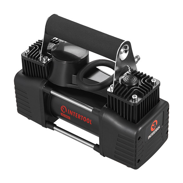 Компресор автомобільний INTERTOOL AC-0005 12В, 25 А, циліндр 2х30 мм, Потужний автомобільний компресор Івано-Франківськ - фото 8