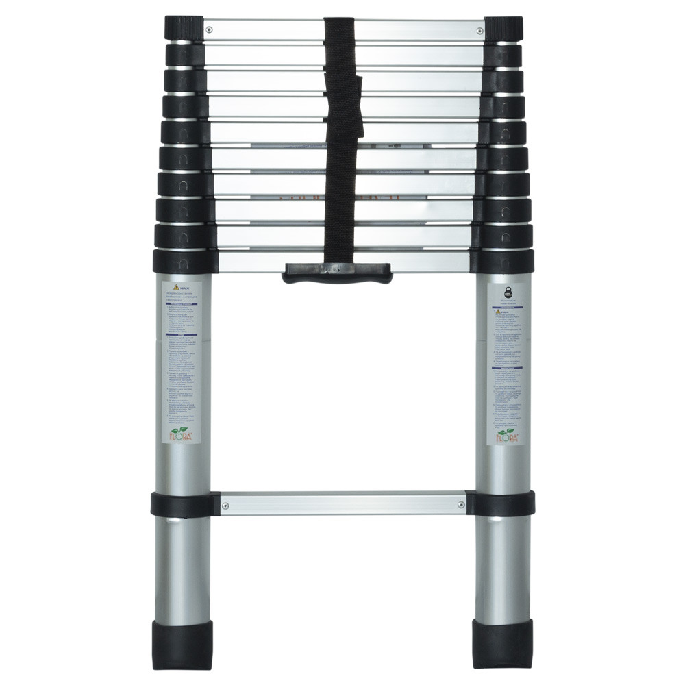 Flora Лестница телескопическая 11 ступеней 3.2м FLORA (5033614) Коломия - фото 2