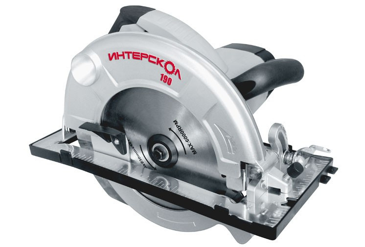 Дискова пила Інтерскол ДП-190/1600М 1600Вт 190мм 4800об/хв Коломия - фото 1