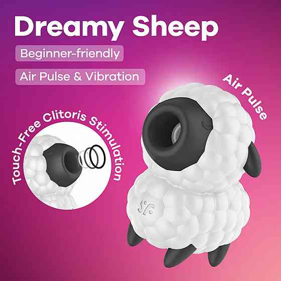 Вакуумний стимулятор клітора Satisfyer Dreamy Sheep Sex Aura Київ