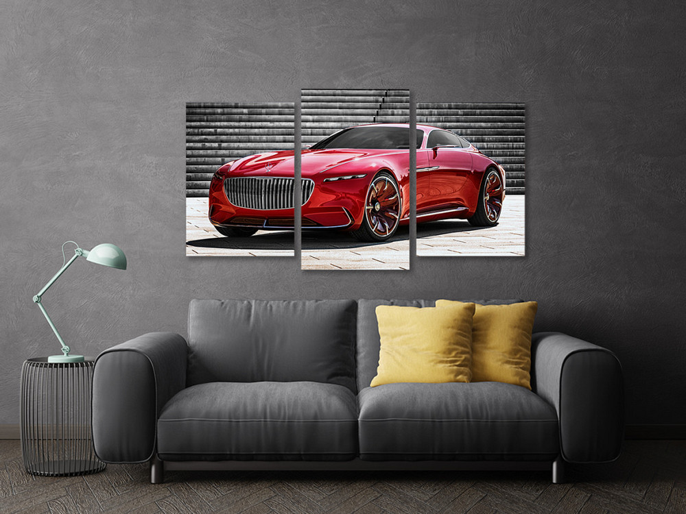 Модульная картина в гостиную / спальню  Червоний Мерседес Art-648_3 Киев - изображение 3