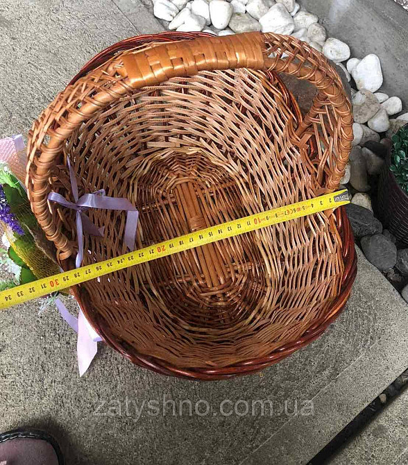 Кошик великодній плетений великий місткий Київ - фото 3