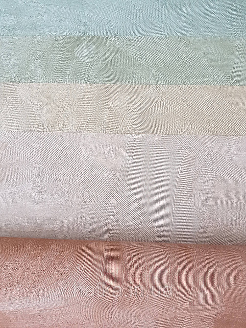 Шпалери вінілові на флізеліні Grandeco Textured vibes 0.53x10 абстракція хвилі смужки теракотові Київ - фото 3