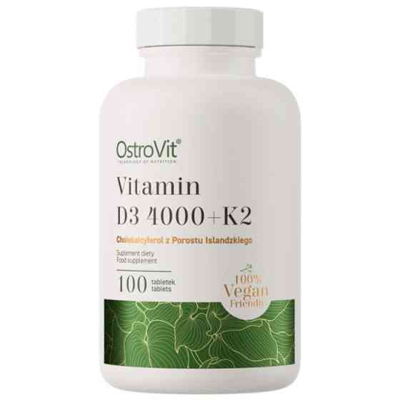 Vitamin D3 4000+K2 VEGE 100tabl Луцьк