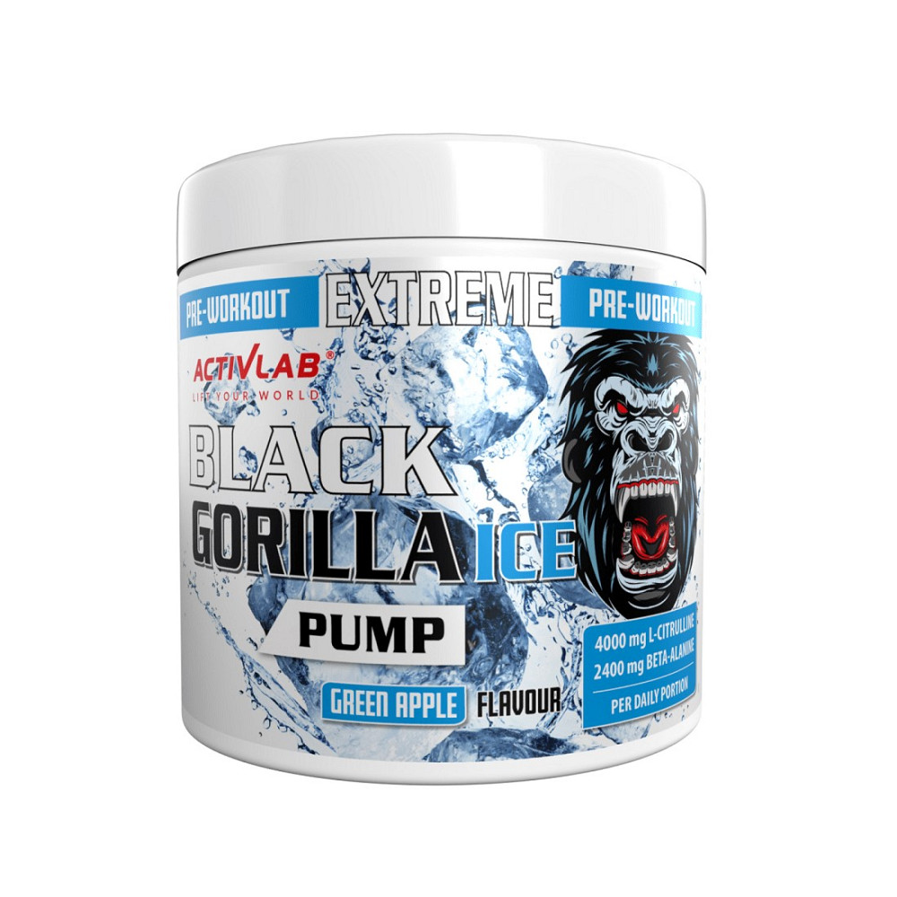 Передтренувальний комплекс Activlab Black Gorilla Ice 300 g (Green Apple) Луцьк - фото 1