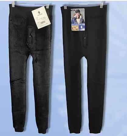 Мужские бесшовные гамаши на меху бамбук 80%, хлопок 10%, эластан 10%, мех Одесса