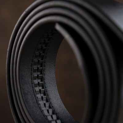 Ремень Vintage Мужской c матовым металлом Черный (20267) Винница - изображение 7