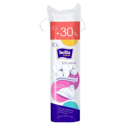 Ватні диски Bella 80 шт. +30% (5900516400033) Вінниця - фото 1