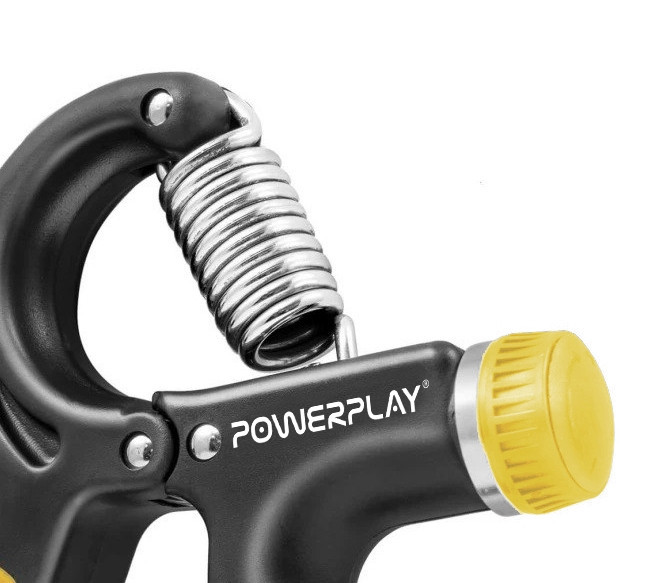 Еспандер кистьовий PowerPlay PP-4323 з регульованим навантаженням 10-40 кг. Strength Grip Чорно-жовтий Луцк - изображение 3