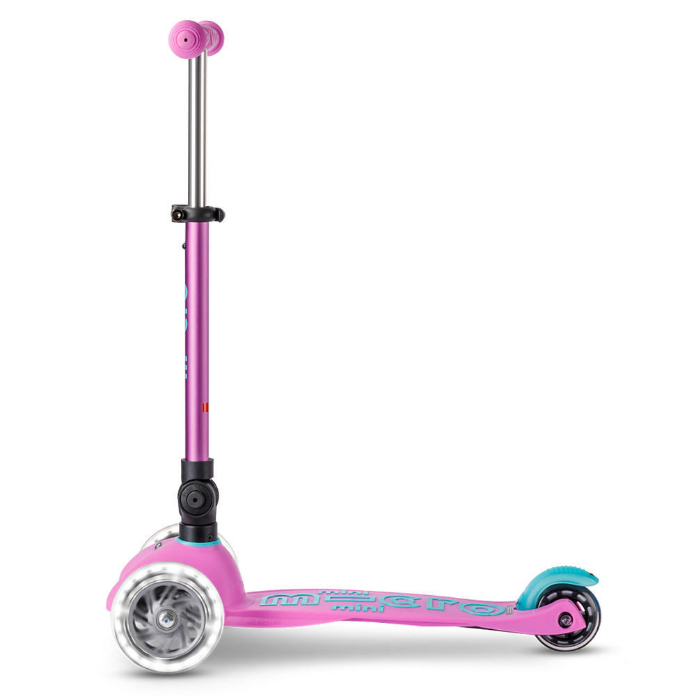 Самокат MICRO складний серії Mini Deluxe Foldable LED – Лавандовий Днепр - изображение 8
